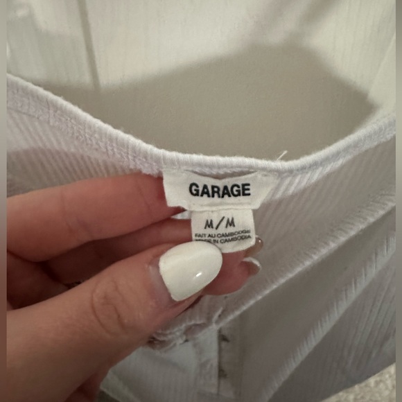 Garage Square Neck Ribbed Bodysuit - Picture 3 of 3